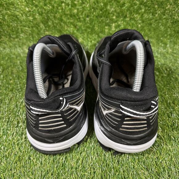 Hoka One One Bondi 7 Black Running Shoes Sneakers 10.5 Women 1110519 BWHT - Picture 9 of 14